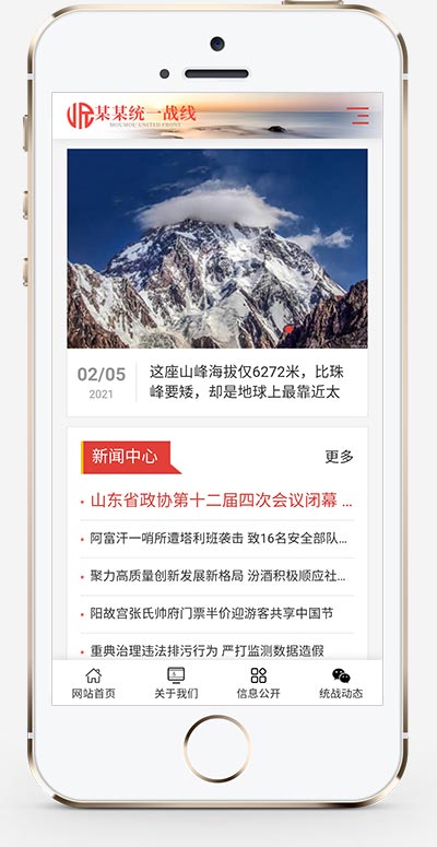 统一战线政府单位机构类网站