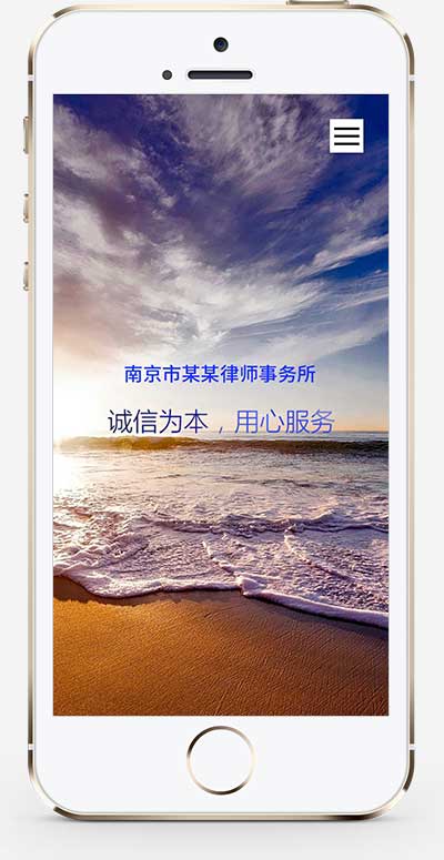 律师事务所网站 蓝色律师法律