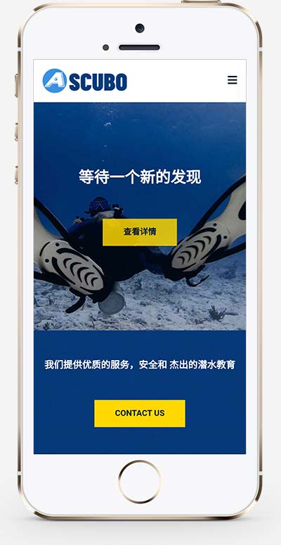 水上运动设备 潜水服务公司网站