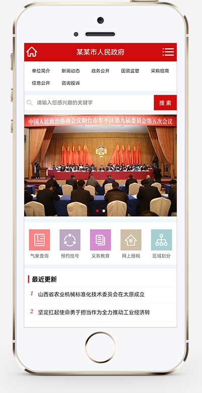 政府协会类网站 红色风格政府网站